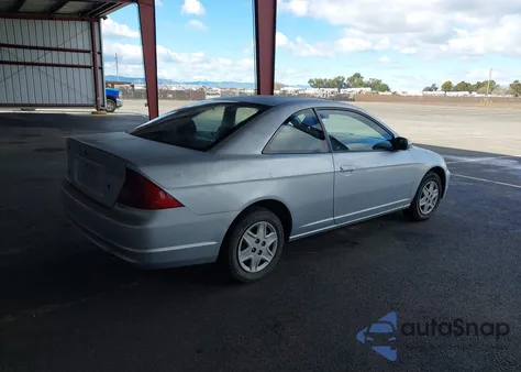 2003 Honda Civic Lx z USA, uszkodzony, nr VIN 1HGEM22533L028698